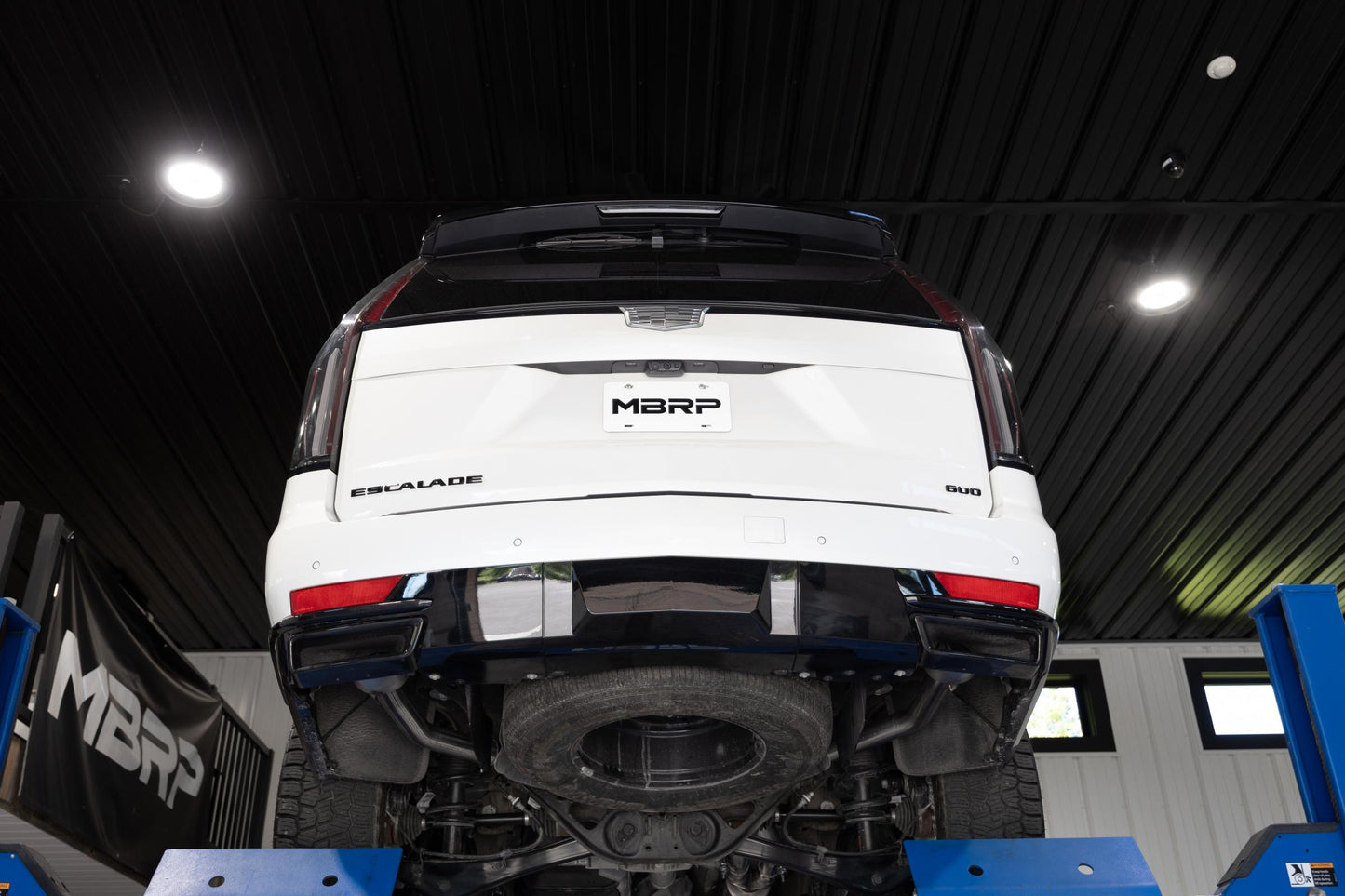 21-Present Cadillac Escalade 6.2L Armor Pro 3-Inch Cat-Back, 2.5-Inch Dual Split Rear Exhaust MBRP-1