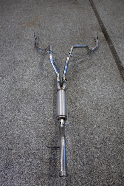 21-Present Cadillac Escalade 6.2L Armor Pro 3-Inch Cat-Back, 2.5-Inch Dual Split Rear Exhaust MBRP-4