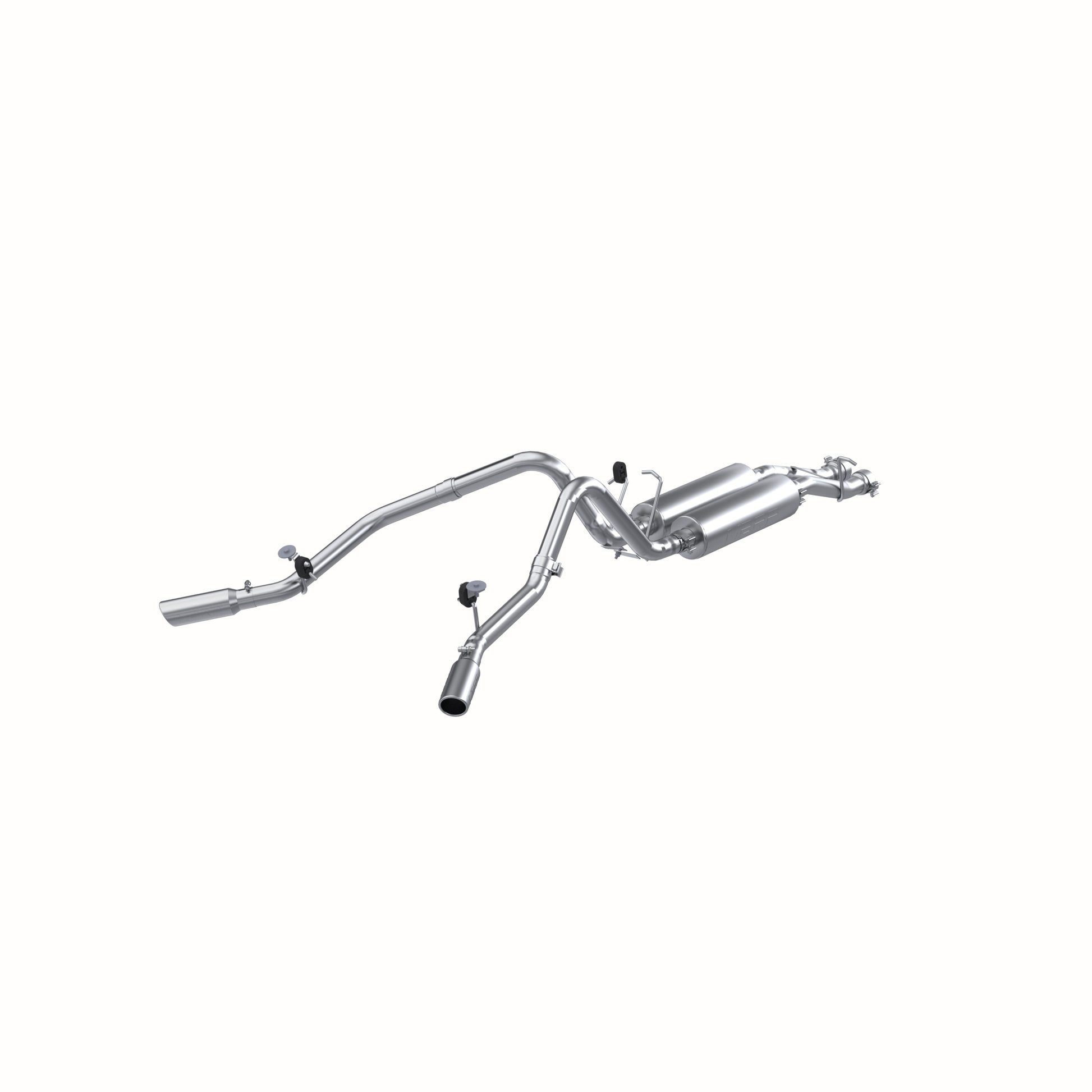 Chevrolet /GMC Cat Back Exhaust System Dual Split Side Armor Lite For 01-06 Chevrolet/GMC 2500 HD 6.0L CC-SB and 07 2500HD Classic 6.0L CC-SB MBRP-1