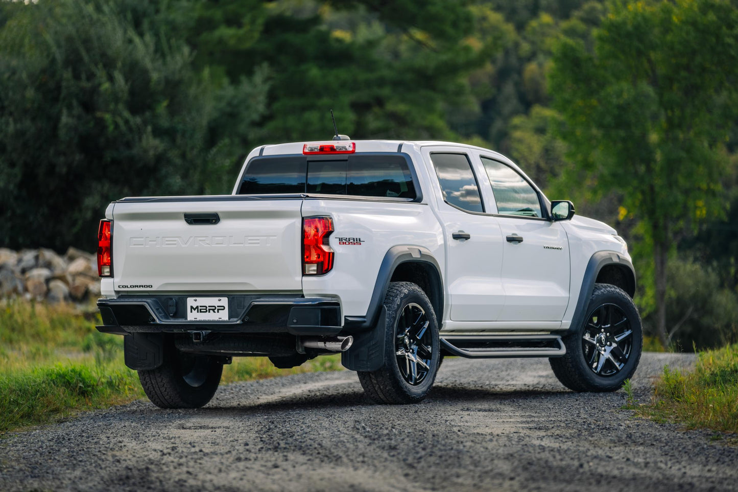 2023-Up Chevrolet/GMC Colorado/Canyon 2.7L Aluminized Steel 3 Inch Cat-Back Exhaust Single Side Exit with Tip Armor Lite MBRP-6