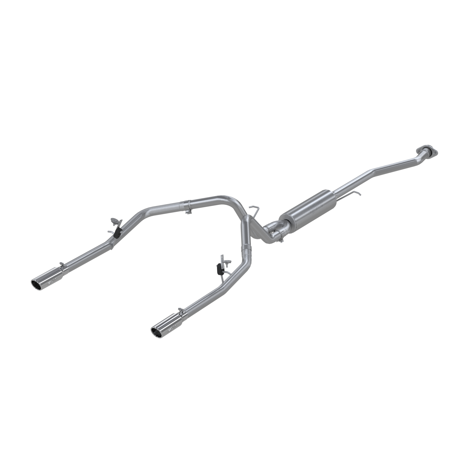 Cat Back Exhaust System Dual Split Rear Aluminized Steel For 03-07 Silverado/Sierra 1500 Ext/Crew Cab Short Bed MBRP