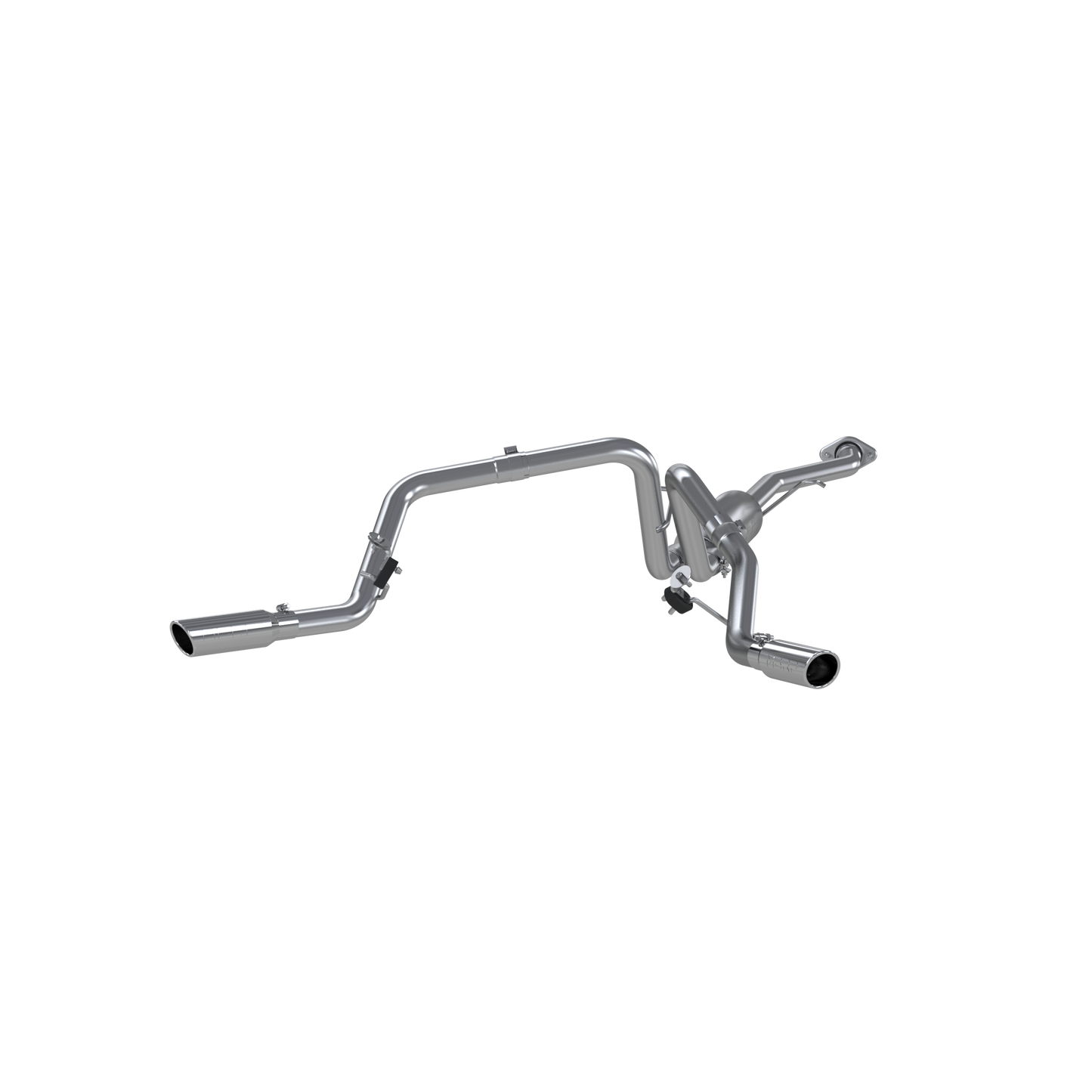Cat Back Exhaust System Dual Split Side Aluminized Steel For 03-07 Silverado/Sierra 1500 Classic 4.8/5.3L MBRP-2