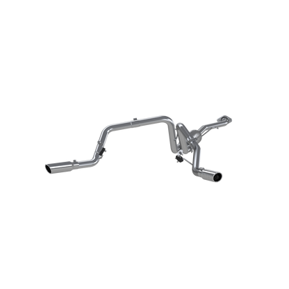 Cat Back Exhaust System Dual Split Side Aluminized Steel For 03-07 Silverado/Sierra 1500 Classic 4.8/5.3L MBRP-2
