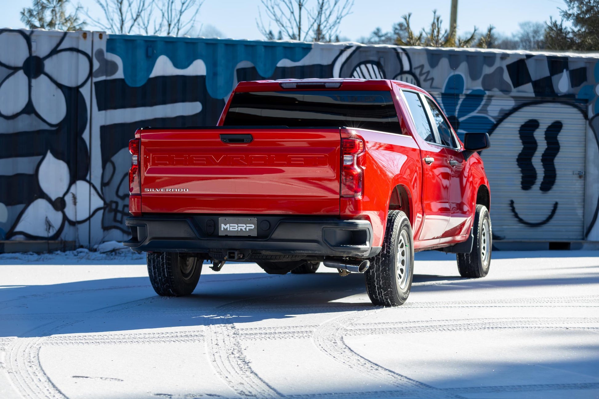 2019-Present Silverado/Sierra 1500 2.7L Aluminized Steel 3 Inch Cat-Back Single Side Exit Armor Lite MBRP-1