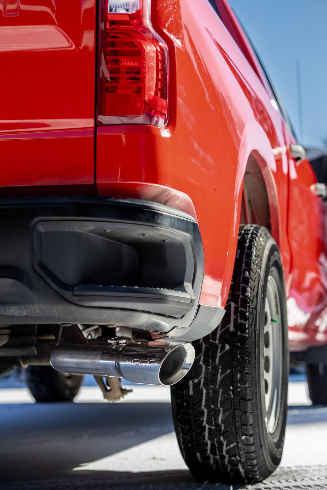 2019-Present Silverado/Sierra 1500 2.7L Aluminized Steel 3 Inch Cat-Back Single Side Exit Armor Lite MBRP-3