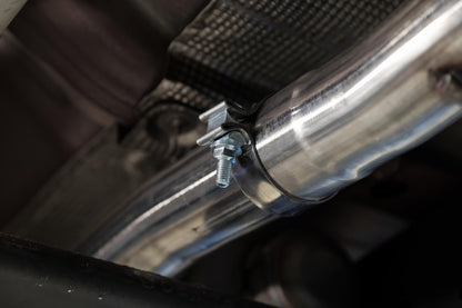 2019-Up Silverado/Sierra 1500 2.7L Armor Pro T304 Stainless Steel 3 Inch Cat-Back, 2.5 Inch Dual Split Rear Exit MBRP-6