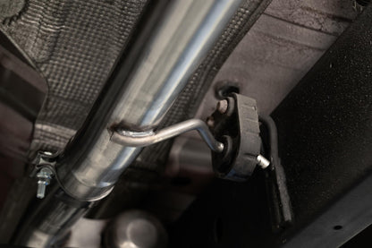 2019-up Silverado/Sierra 1500 2.7L Armor Lite Aluminized Steel 3 Inch Cat-Back, 2.5 Inch Dual Split Rear Exit MBRP-13