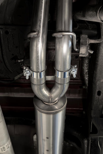 2019-up Silverado/Sierra 1500 2.7L Armor Lite Aluminized Steel 3 Inch Cat-Back, 2.5 Inch Dual Split Rear Exit MBRP-9