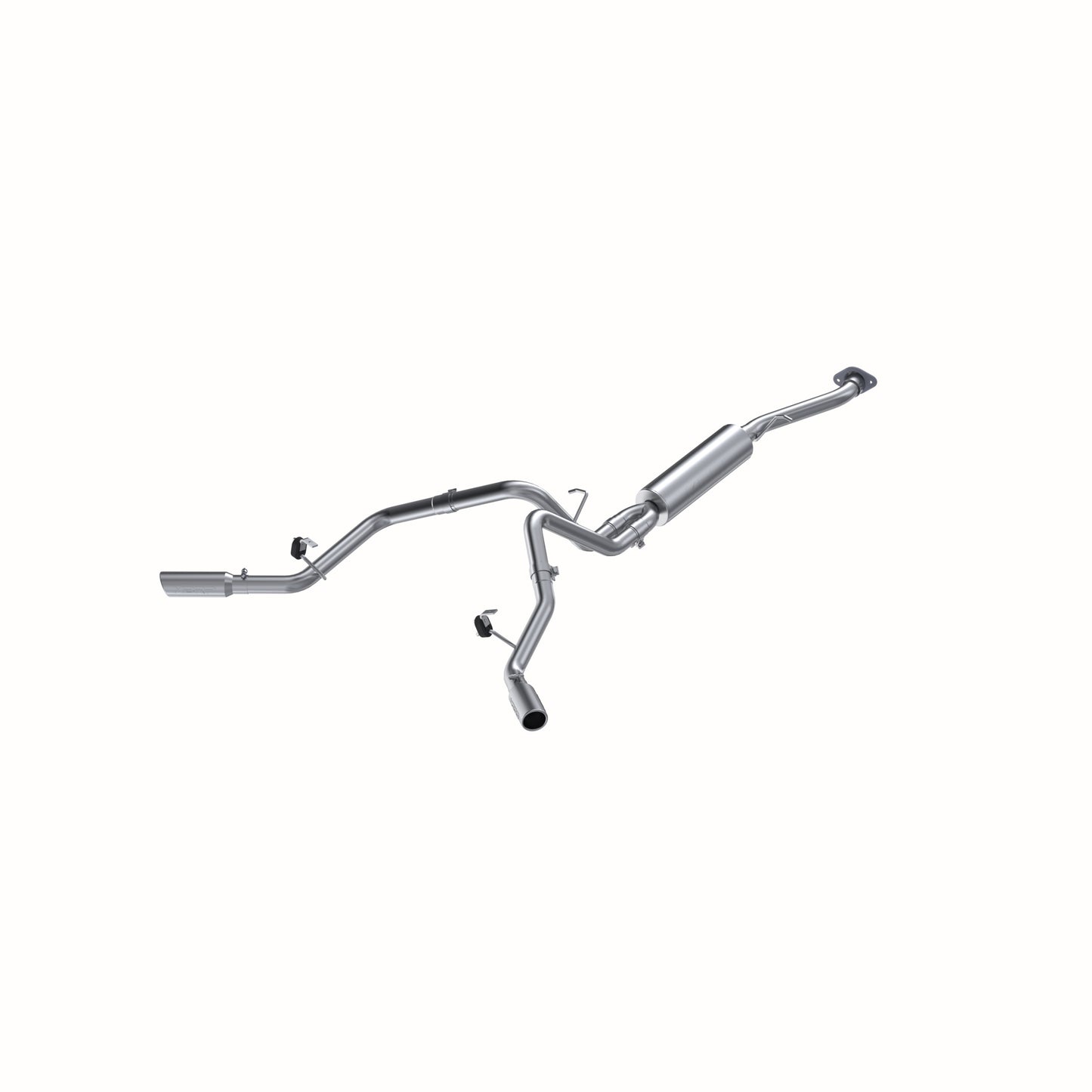 Cat Back Exhaust System Dual Split Side Aluminized Steel For 03-07 Silverado/Sierra 1500 Classic 4.8/5.3L MBRP-1