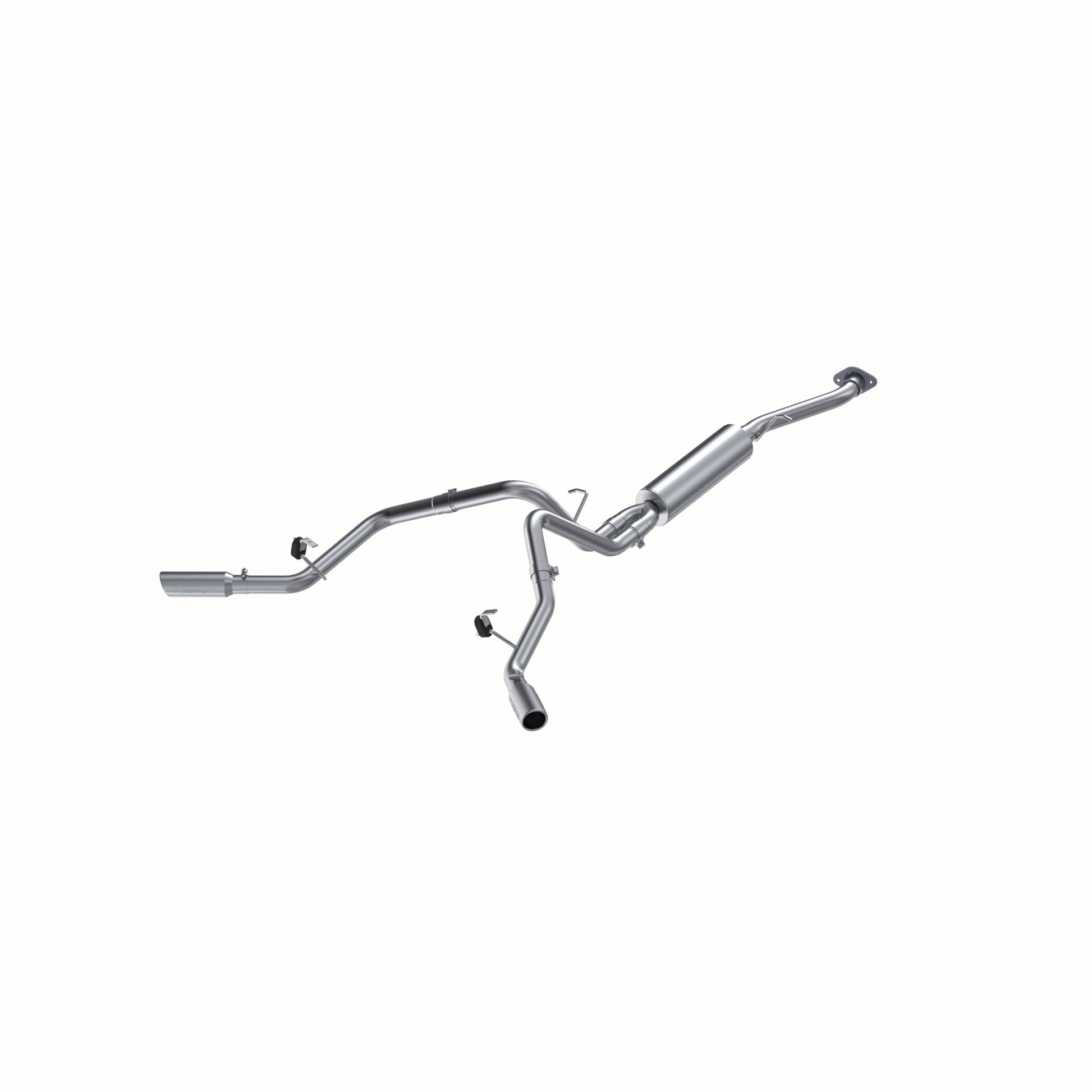 Cat Back Exhaust System Dual Split Side Aluminized Steel For 03-07 Silverado/Sierra 1500 Classic 4.8/5.3L MBRP-1