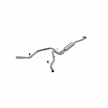 Cat Back Exhaust System Dual Split Side Aluminized Steel For 03-07 Silverado/Sierra 1500 Classic 4.8/5.3L MBRP-1
