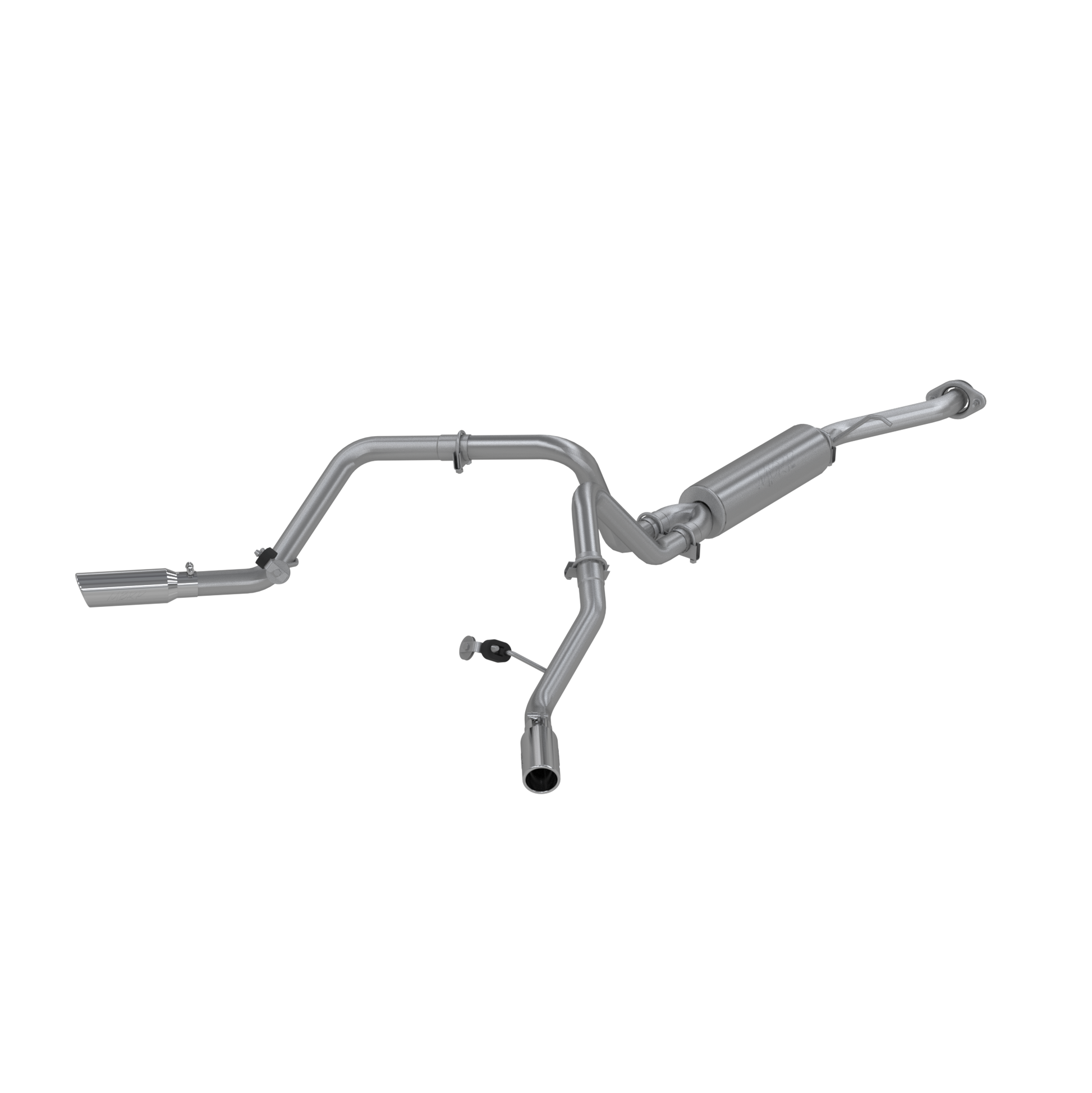Cat Back Exhaust System Dual Split Side Aluminized Steel For 03-07 Silverado/Sierra 1500 Classic 4.8/5.3L MBRP