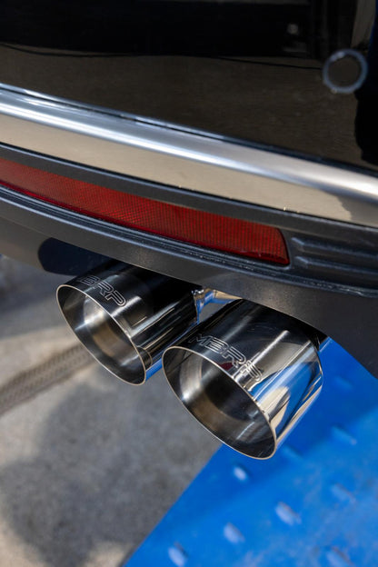 21-Present Chevrolet/GMC Tahoe/Yukon 3 Inch Cat Back Dual Split Rear Exhaust System, Armor Lite Aluminized Steel with Quad Tips MBRP-6