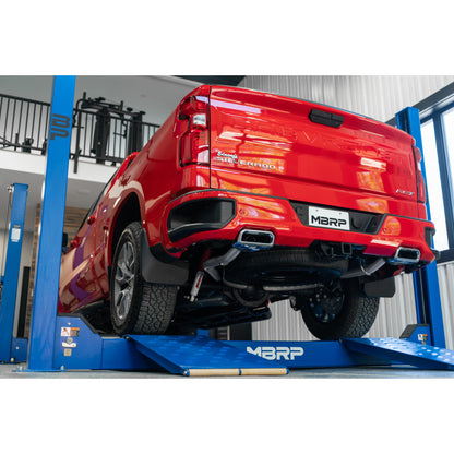 2.5 Inch Cat Back Exhaust System For 19-up Silverado/Sierra 1500 6.2L, 2022 Silverado LTD/ Sierra Limited 6.2L Dual Rear 304 Stainless Steel MBRP-1