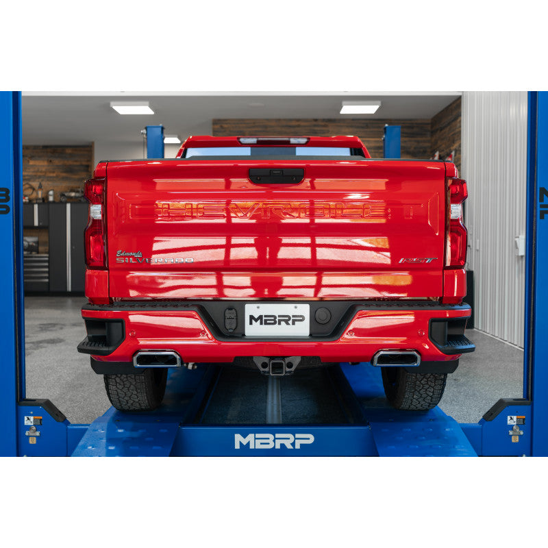 2.5 Inch Cat Back Exhaust System For 19-up Silverado/Sierra 1500 6.2L, 2022 Silverado LTD/ Sierra Limited 6.2L Dual Rear 304 Stainless Steel MBRP-2