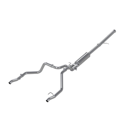 2.5 Inch Cat Back Exhaust System For 19-up Silverado/Sierra 1500 6.2L, 2022 Silverado LTD/ Sierra Limited 6.2L Dual Rear 304 Stainless Steel MBRP