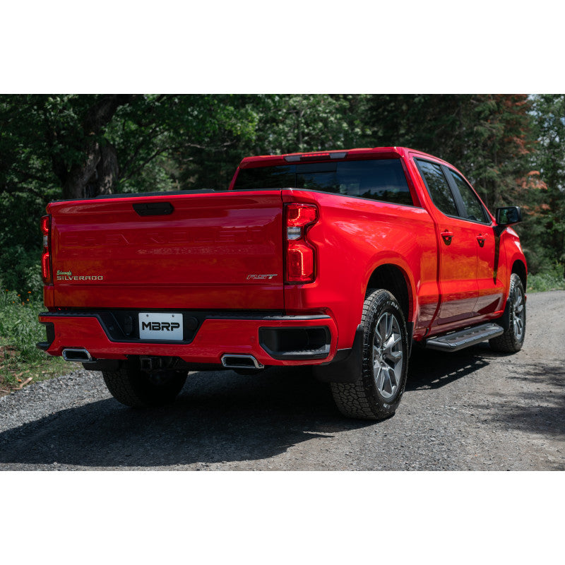 2.5 Inch Cat Back Exhaust System For 19-up Silverado/Sierra 1500 6.2L, 2022 Silverado LTD/ Sierra Limited 6.2L Dual Rear 304 Stainless Steel MBRP-3
