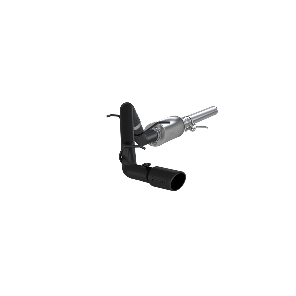 3 Inch Cat Back Exhaust System Single Side Exit Black Coated For 14-18 Silverado/Sierra 1500 MBRP