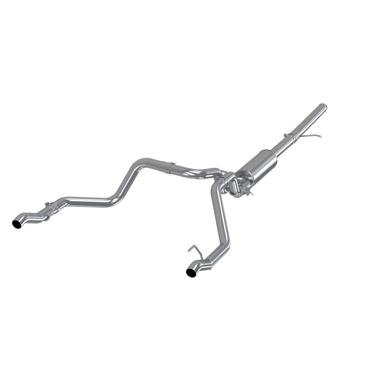 2.5 Inch Cat Back Exhaust System For 19-Up Silverado/Sierra 1500 5.3L and 2022 Silverado LTD/ Sierra Limited 5.3L Dual Rear 304 Stainless Steel MBRP