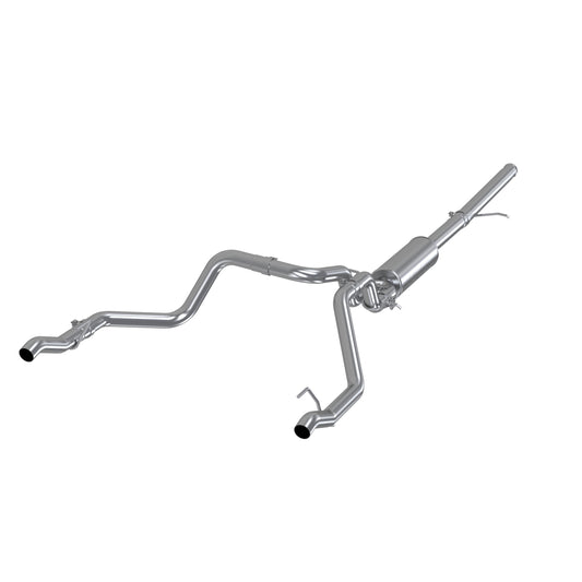 2.5 Inch Cat Back Exhaust System For 19-Up Silverado/Sierra 1500 5.3L and 2022 Silverado LTD/ Sierra Limited 5.3L Dual Rear T409 Stainless Steel MBRP