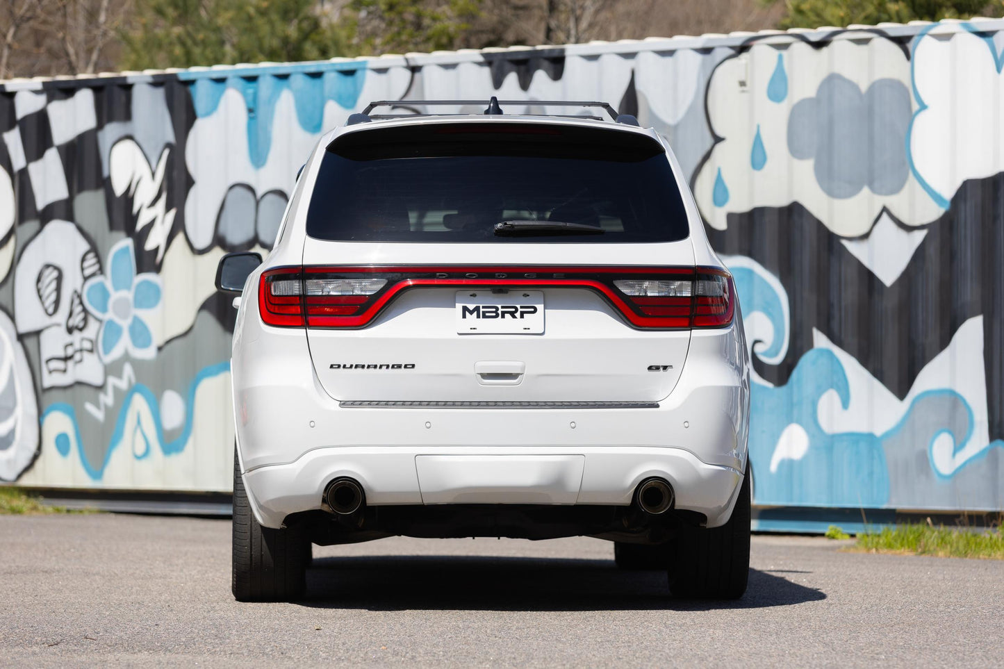 11-Present Dodge Durango 3.6L, Armor Pro 3-Inch Cat-Back Dual Split Rear with CF Tips, Street Profile MBRP-3