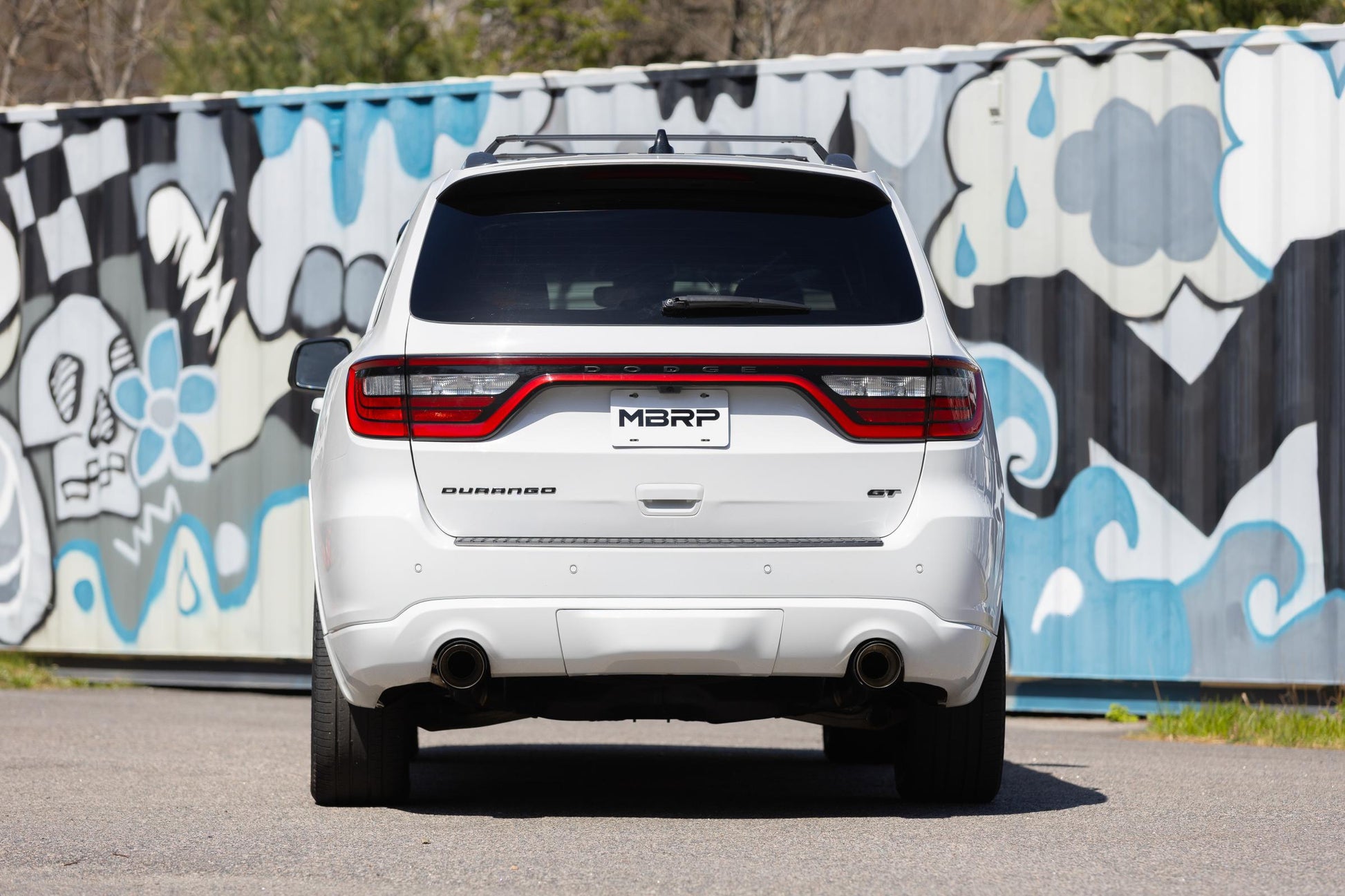 11-Present Dodge Durango 3.6L, Armor Pro 3-Inch Cat-Back Dual Split Rear with CF Tips, Street Profile MBRP-3
