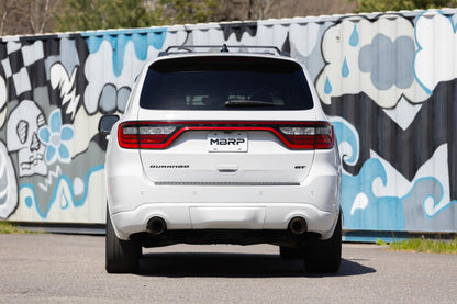 11-Present Dodge Durango 3.6L, Armor Pro 3-Inch Cat-Back Dual Split Rear with CF Tips, Street Profile MBRP-3