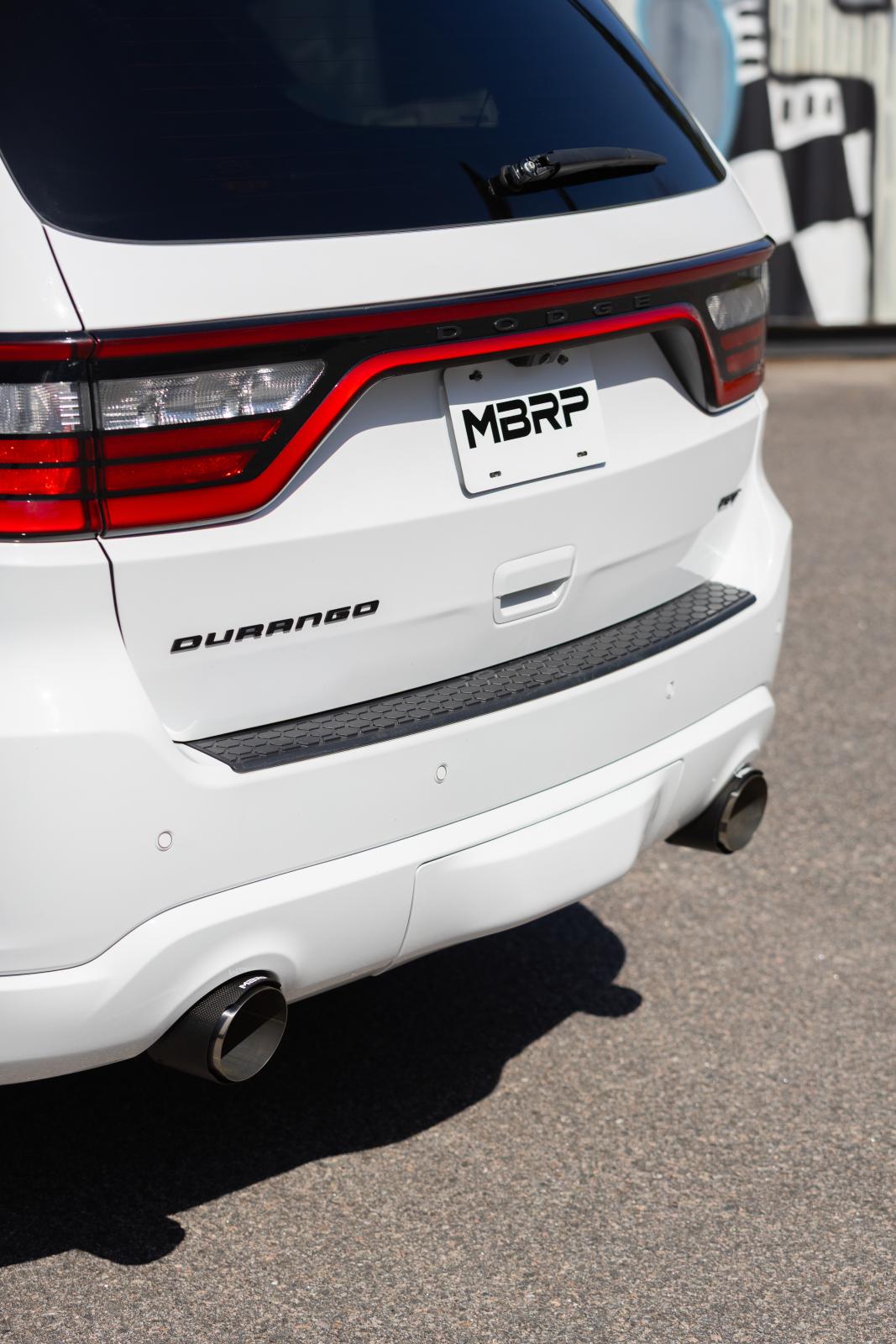 11-Present Dodge Durango 3.6L, Armor Pro 3-Inch Cat-Back Dual Split Rear with CF Tips, Street Profile MBRP-4