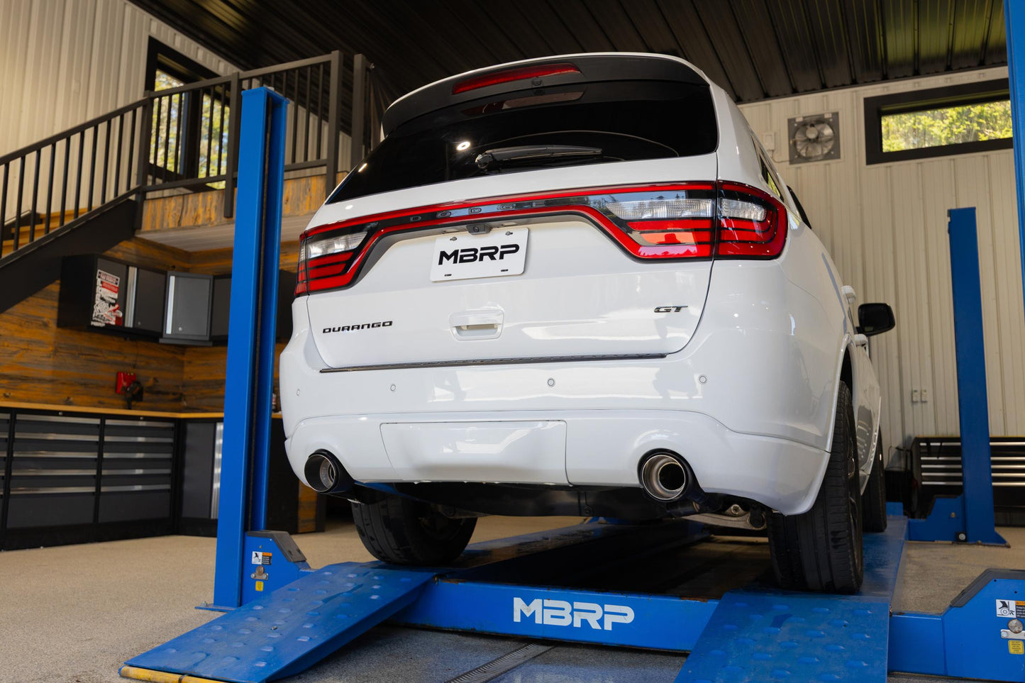 11-Present Dodge Durango 3.6L, Armor Pro 3-Inch Cat-Back Dual Split Rear with CF Tips, Street Profile MBRP-5