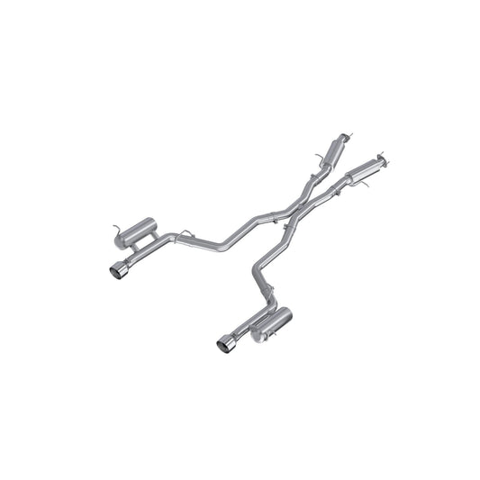 11-Present Dodge Durango 3.6L, Armor Lite 3-Inch Cat-Back Dual Split Rear, Street Profile MBRP