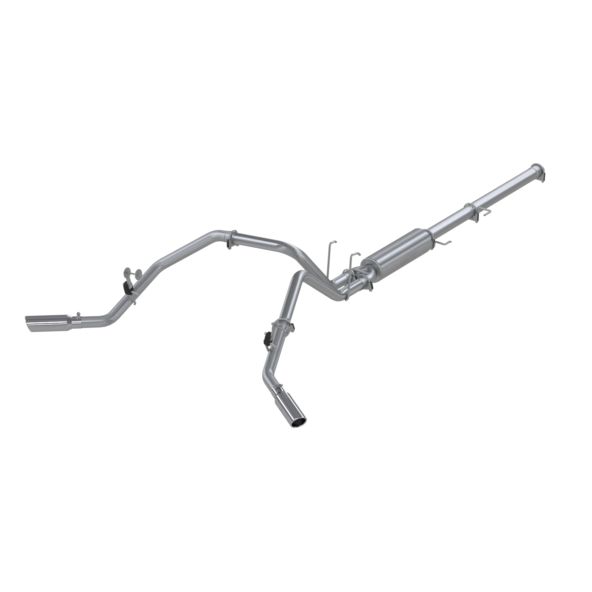 3 Inch Cat Back Exhaust System Dual Split Side Aluminized Steel For 06-08 Dodge Ram Hemi 1500 MBRP
