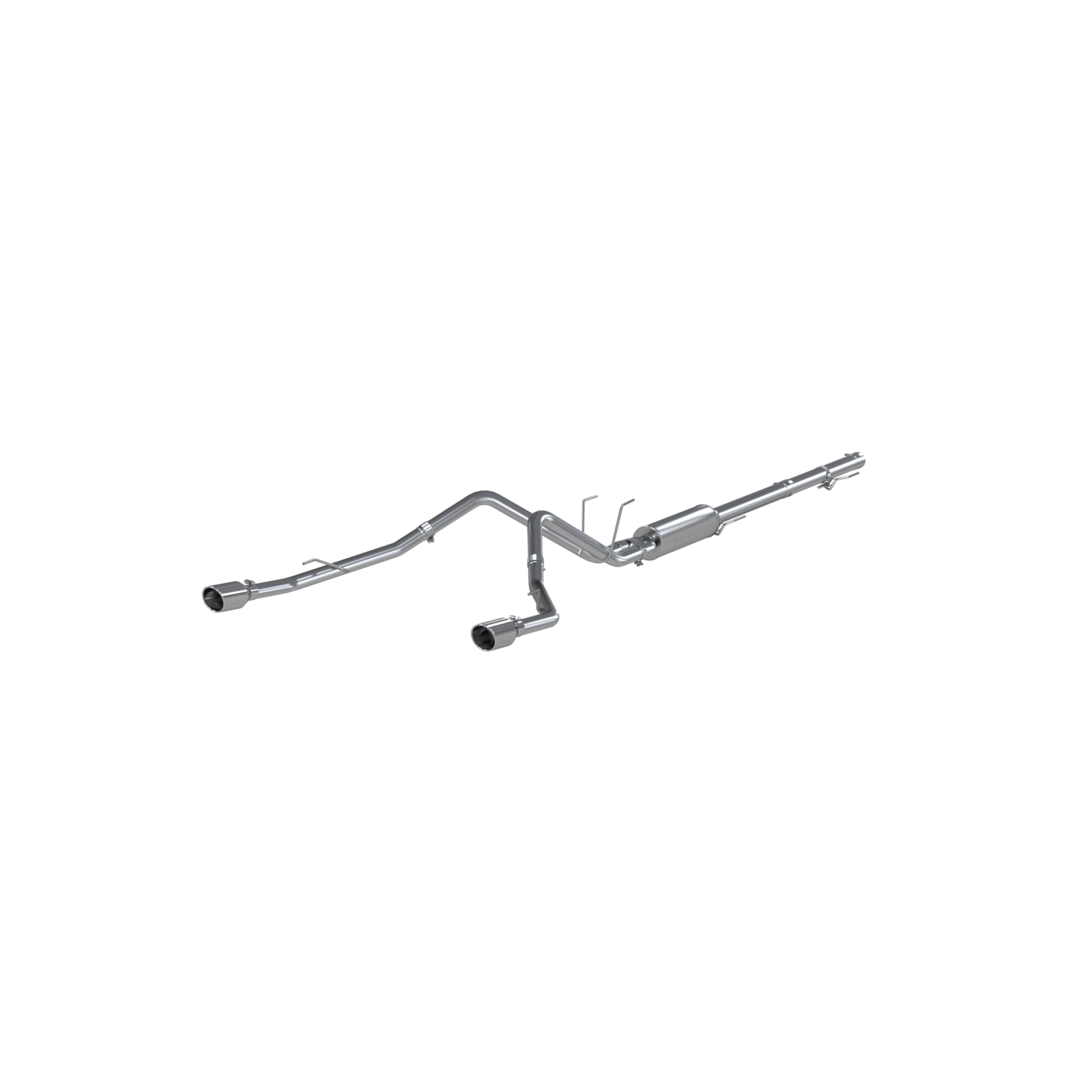 Cat Back Exhaust System Dual Split Rear T409 Stainless Steel Through Stock Bumper For 09-18 RAM 1500 5.7L 19-24 RAM 1500 Classic MBRP