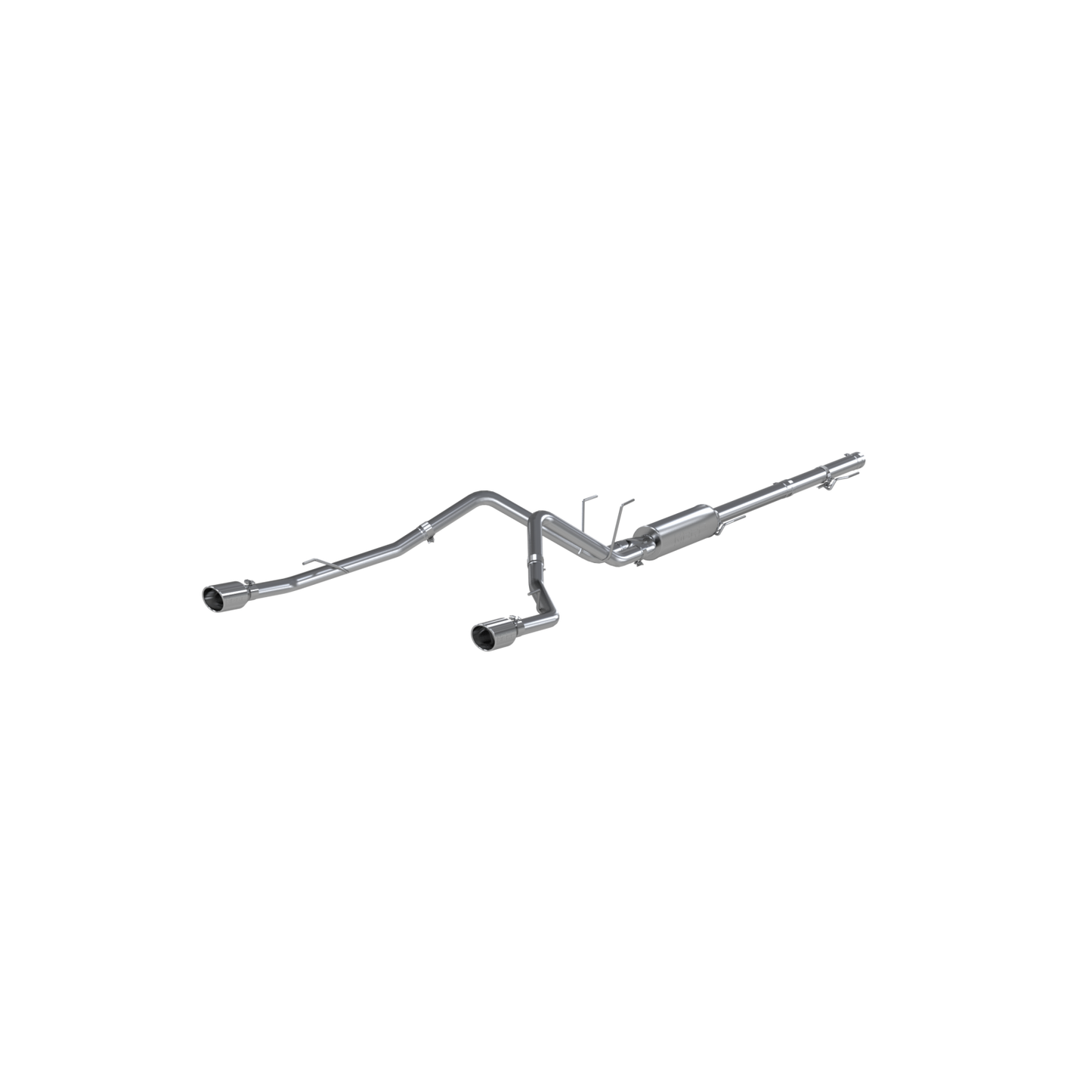 Cat Back Exhaust System Dual Split Rear Aluminized Steel Through Stock Bumper For 09-18 RAM 1500 5.7L 19-24 RAM 1500 Classic MBRP