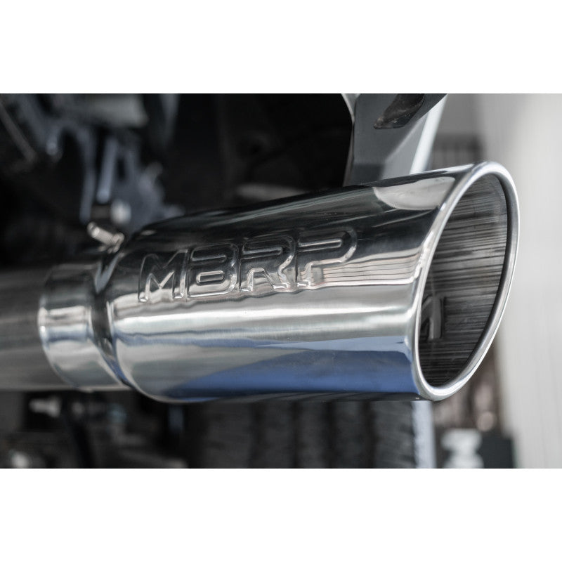 14-Up Ram 2500/3500 Armor Pro T304 Stainless Steel 4 Inch Cat Back Single Side Exit Exhaust System MBRP-1