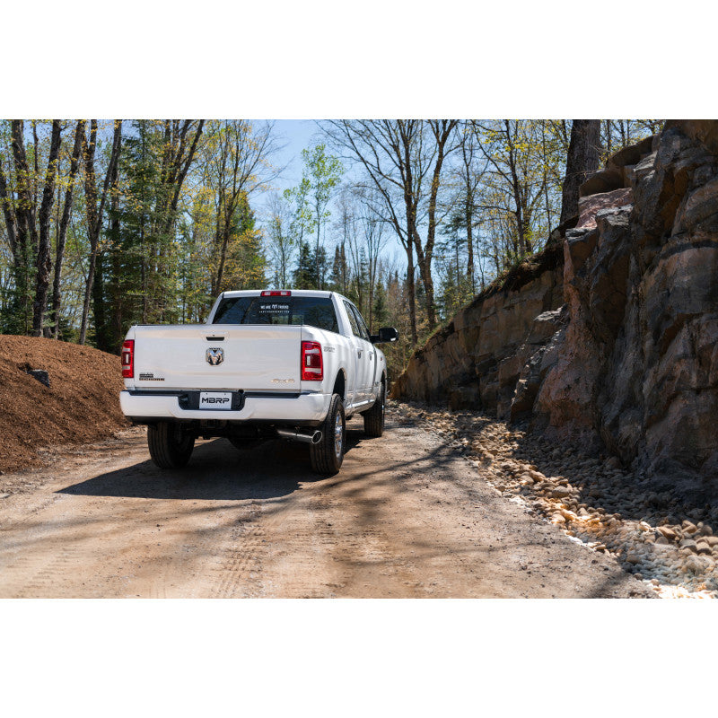 14-Up Ram 2500/3500 Armor Pro T304 Stainless Steel 4 Inch Cat Back Single Side Exit Exhaust System MBRP-15
