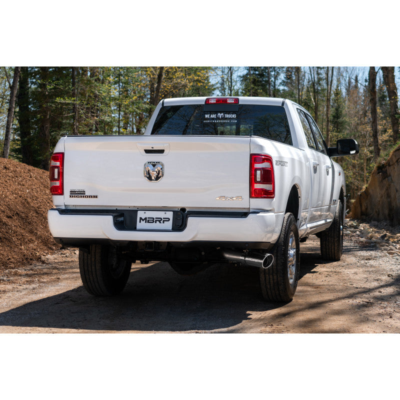 14-Up Ram 2500/3500 Armor Pro T304 Stainless Steel 4 Inch Cat Back Single Side Exit Exhaust System MBRP-16