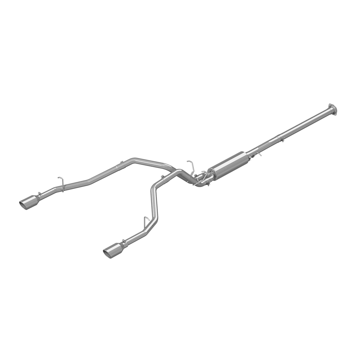 Cat Back Exhaust System Dual Split Rear T409 Stainless Steel For 19-26 RAM Hemi 1500 5.7L MBRP