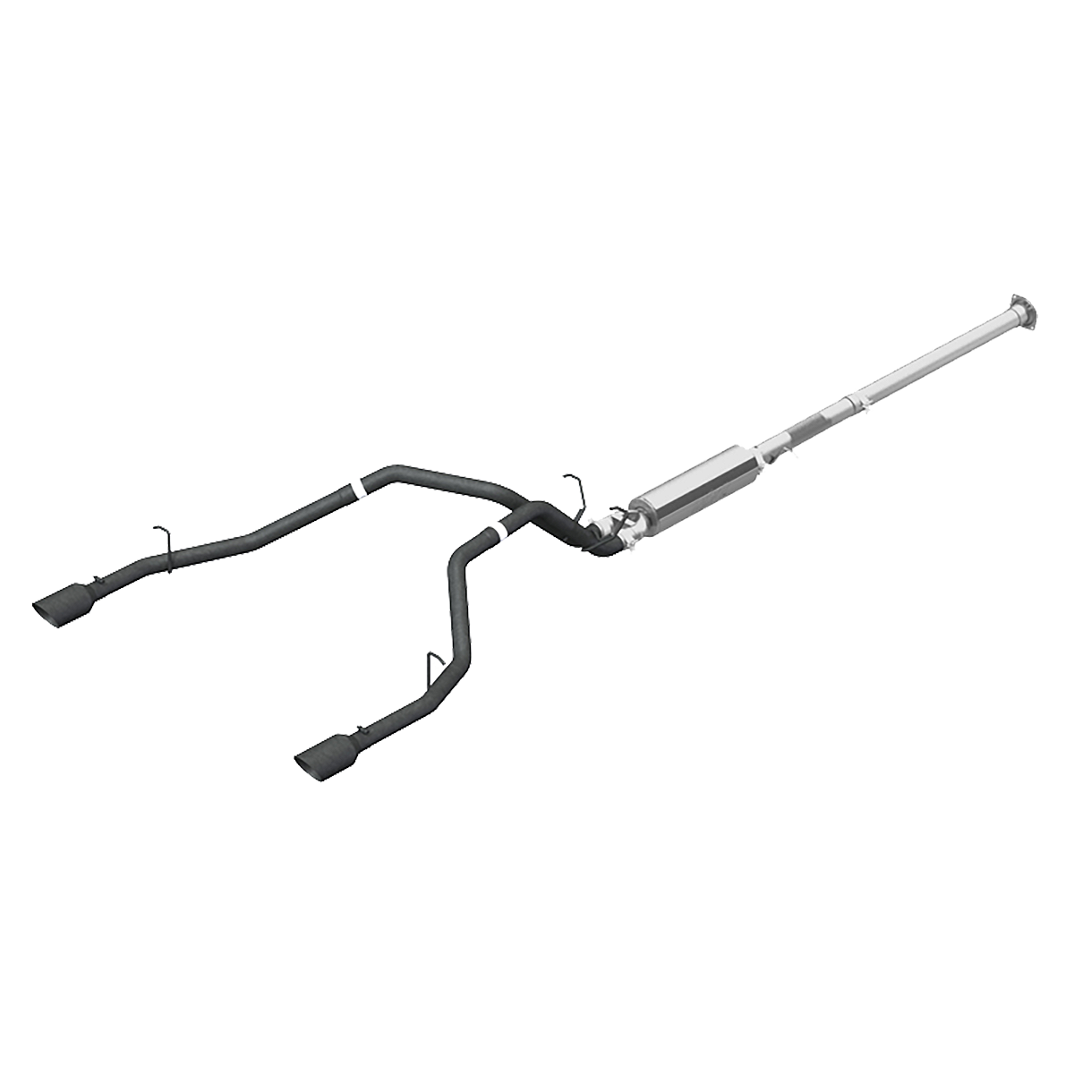 Cat Back Exhaust System Dual Split Rear Black Coated For 19-24 RAM Hemi 1500 5.7L Crew/Quad Cab MBRP