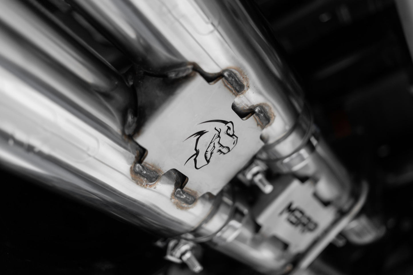 2021-24 RAM TRX T304 Stainless Steel 3 Inch Cat-Back Dual Split Rear with Carbon Fiber Tips Race Version Exhaust System MBRP-2