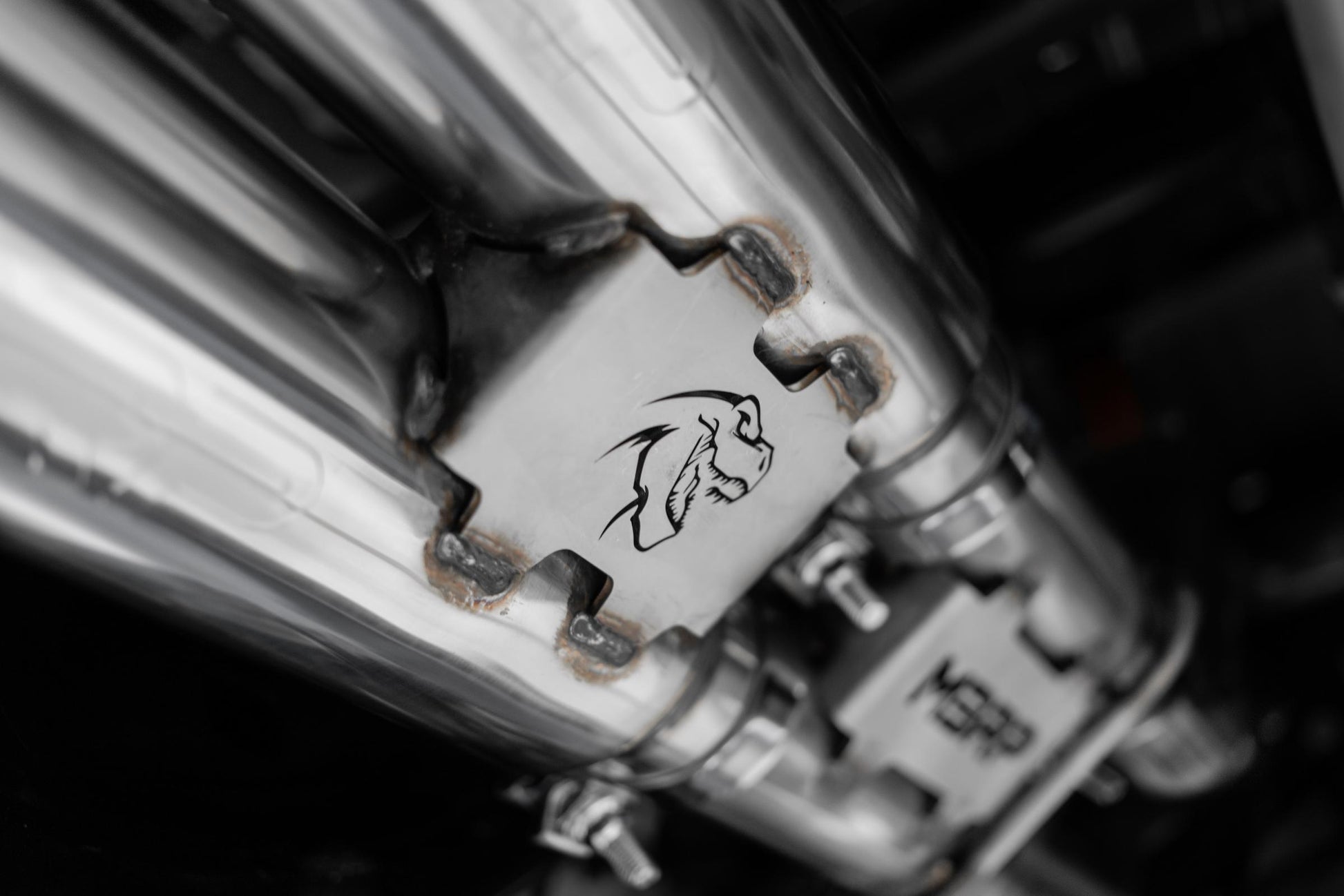 2021-24 RAM TRX T304 Stainless Steel 3 Inch Cat-Back Dual Split Rear with Carbon Fiber Tips Race Version Exhaust System MBRP-2