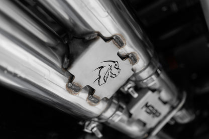 2021-24 RAM TRX T304 Stainless Steel 3 Inch Cat-Back Dual Split Rear with Carbon Fiber Tips Race Version Exhaust System MBRP-2