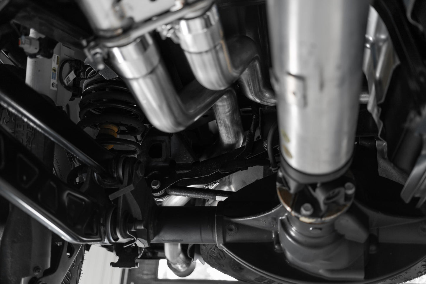 2021-24 RAM TRX T304 Stainless Steel 3 Inch Cat-Back Dual Split Rear with Carbon Fiber Tips Race Version Exhaust System MBRP-4