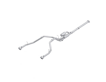 2025-Up Ram 1500 3.0L SST SO Armor Pro 3 inch Cat-back 2.5 Inch Dual Split Rear Exhaust with Polished Tips MBRP