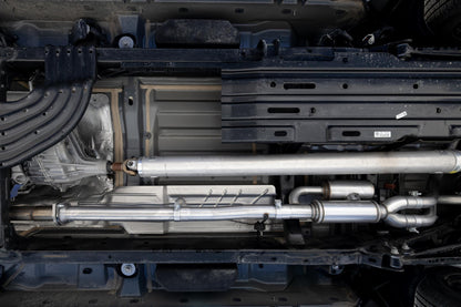 2025-Up Ram 1500 3.0L SST SO Armor Pro 3 inch Cat-back 2.5 Inch Dual Split Rear Exhaust with Carbon Fiber Tips MBRP-3