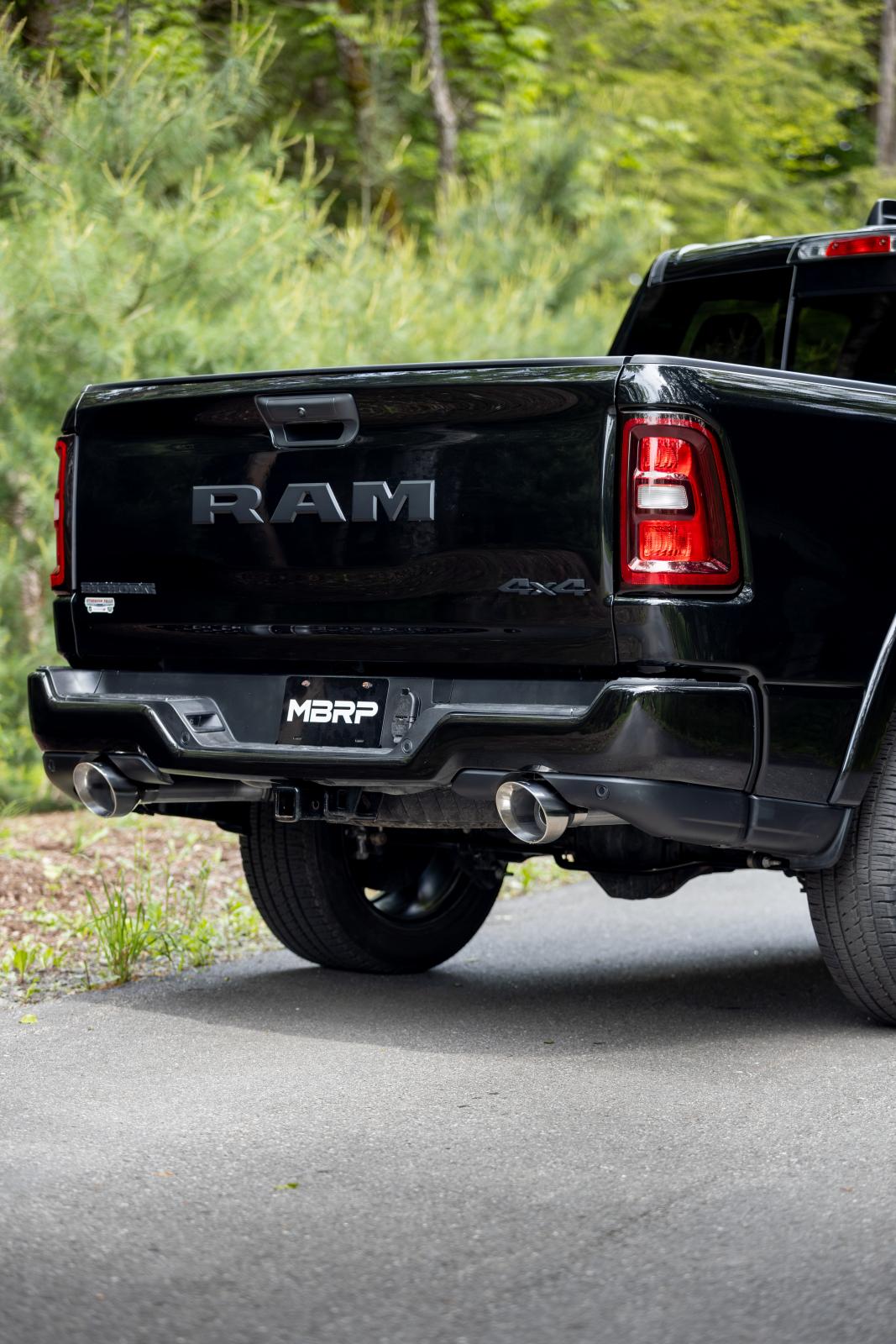 2025-Up Ram 1500 3.0L SST SO Armor Lite 3 inch Cat-back 2.5 Inch Dual Split Rear Exhaust with Polished Tips MBRP-7