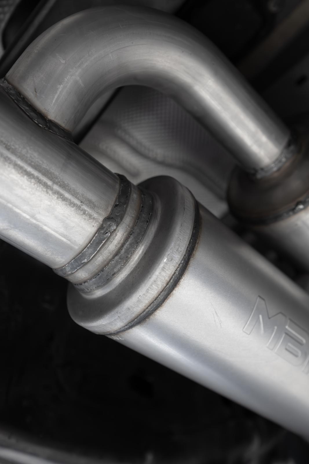 2025 Ram 1500 3.0L SST SO Armor BLK 3 inch Cat-back 2.5 Inch Dual Split Rear Exhaust with Black Tips MBRP-6