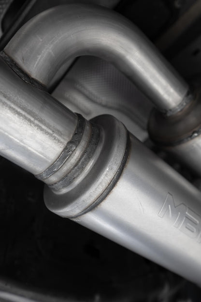 2025 Ram 1500 3.0L SST SO Armor BLK 3 inch Cat-back 2.5 Inch Dual Split Rear Exhaust with Black Tips MBRP-6