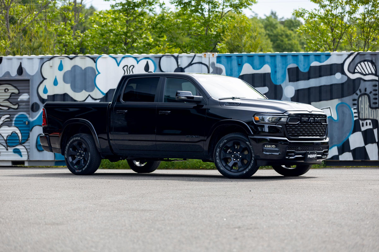 2025 Ram 1500 3.0L SST SO Armor BLK 3 inch Cat-back 2.5 Inch Dual Split Rear Exhaust with Black Tips MBRP-8