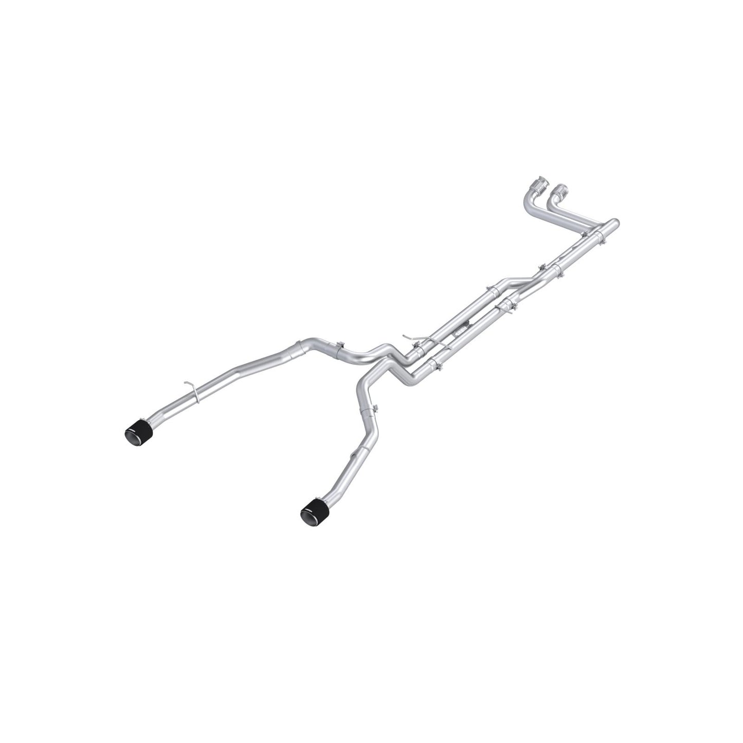 2025-UP Ram 1500 RHO 3.0L HO, Armor Pro 3-Inch Cat-Back Dual Split Rear with Carbon Fiber Tips, MBRP