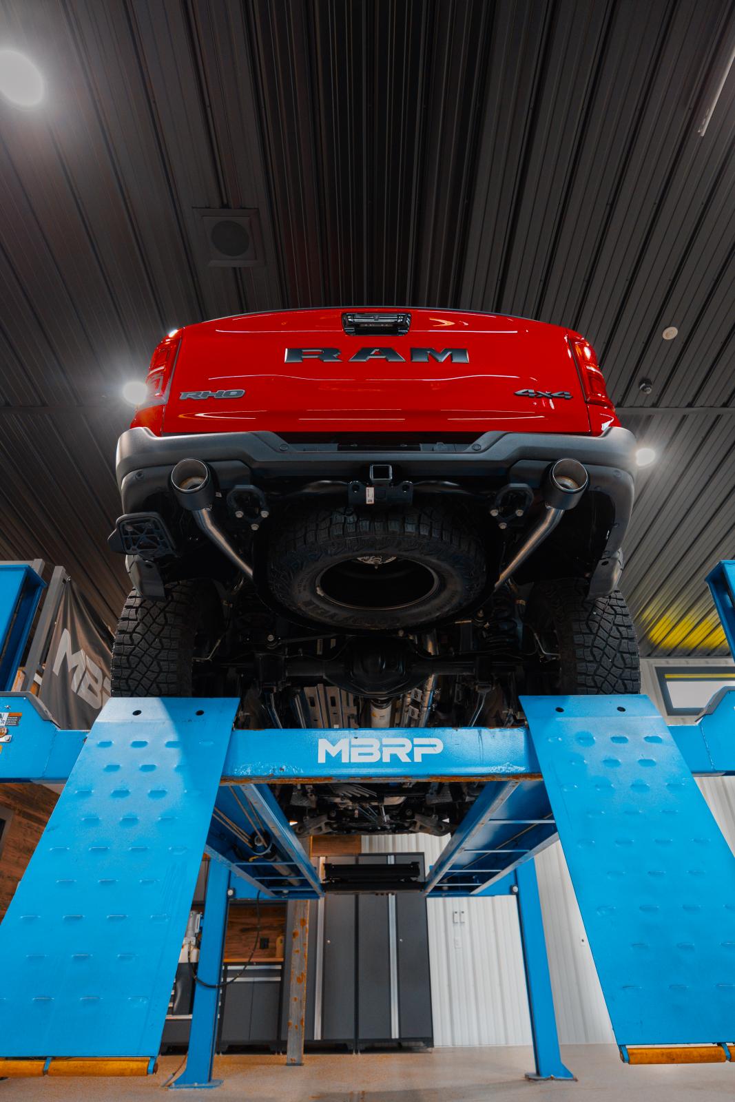 2025-UP Ram 1500 RHO 3.0L HO, Armor Pro 3-Inch Cat-Back Dual Split Rear with Carbon Fiber Tips, MBRP-2